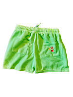 Shorts Mint Green With Butterflies On Back And Rocamilli on front Embroidery